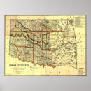 Search for oklahoma state map posters Territory