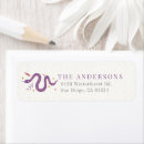 Search for snake return address labels Purple