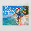 Search for beach santa claus postcards Hawaii