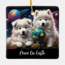 Search for samoyed christmas tree decorations Puppies