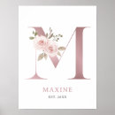 Search for floral letter m baby kids Botanical