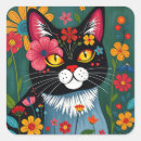 Search for black and white cats stickers Whimsical