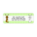 Search for rabbit return address labels Bunny