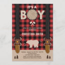Search for lumberjack baby boy shower invitations It's a boy