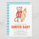 Search for surfer baby shower invitations Beach