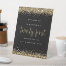 Search for 21st birthday black gold party decor Elegant