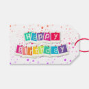 Search for happy birthday gift tags Colorful