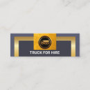 Search for hire business cards Transportation