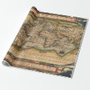 Search for world globe wrapping paper Vintage