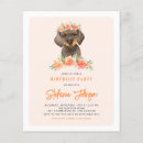 Search for dachshund birthday invitations Watercolor