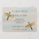 Search for dragonfly birthday invitations Watercolor