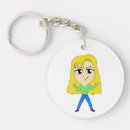 Search for blonde rounded key rings Girl