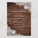 Search for vintage lace bridal shower invitations Wood