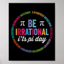 Search for irrational posters Pi day saying
