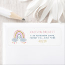 Search for cute return address labels Rainbow