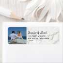 Search for wedding with photo return address labels Elegant