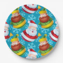 Search for santa claus paper plates Xmas
