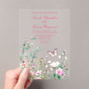 Search for green butterflies wedding invitations Floral