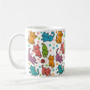 Search for cute cat cartoon mugs Colourful cats