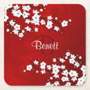 Search for cherry blossoms coasters Red