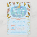 Search for pumpkin baby boy shower invitations Our little pumpkin