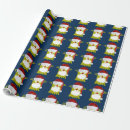 Search for monsters wrapping paper Blue