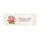 Search for peony wedding return address labels Modern