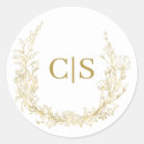 Search for monogram wedding envelope seals Gold
