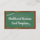 Search for chalkboard business cards Teaching