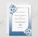 Search for navy blue silver white wedding invitations Floral