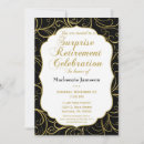 Search for gala dinner invitations Black and gold