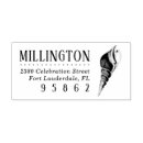 Search for sea shell rubber stamps Return address
