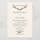 Search for antler wedding invitations Feather