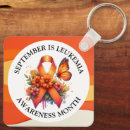 Search for leukaemia month key rings Orange
