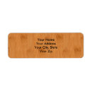 Search for wood grain return address labels Brown