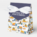 Search for construction favour boxes Birthday party thank you