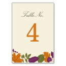 Search for pumpkins table cards Leaves