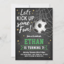 Search for soccer game birthday invitations Futbol