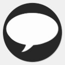 Search for speech bubbles stickers Black
