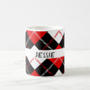 Search for black argyle mugs White