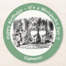 Search for alice in wonderland coasters Through the looking glass