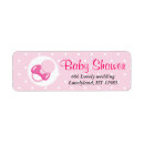 Search for newborn return address labels Pink