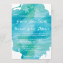 Search for starfish wedding invitations Watercolor
