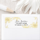 Search for yellow daisy return address labels Flowers