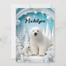 Search for a white christmas invitations Bear