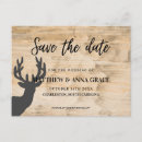 Search for antler save the dates Wood