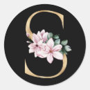 Search for black with gold letter stickers Floral