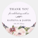 Search for purple flowers wedding stickers Boho
