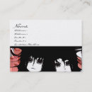 Search for anime girl business cards Japanese