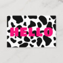 Search for cow print business cards Modern